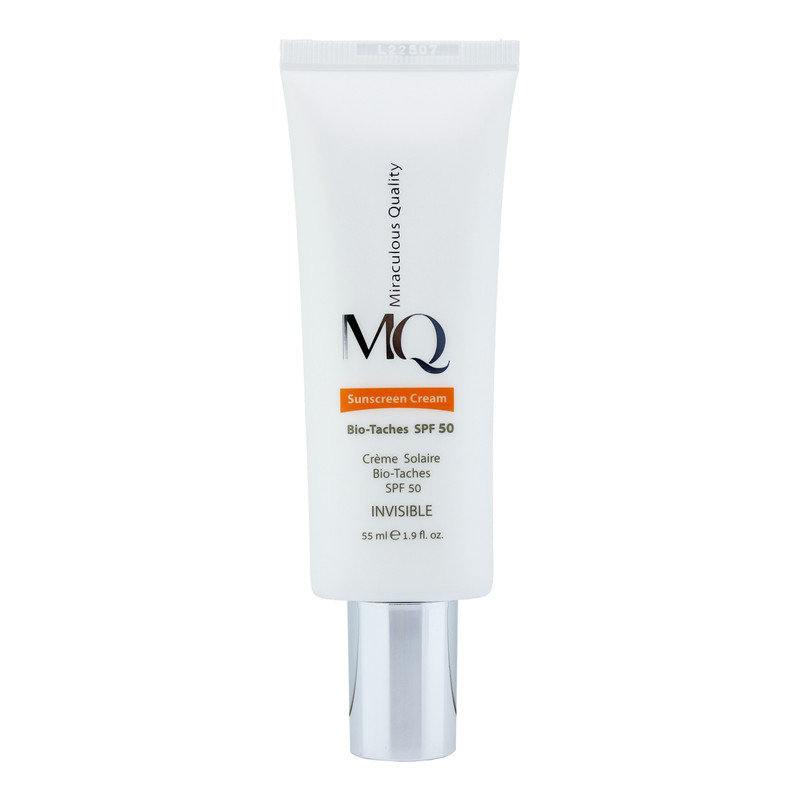 کرم ضد آفتاب ام کیو مدل  INVISIBLE BIO TACHES حجم 55 میلی لیتر