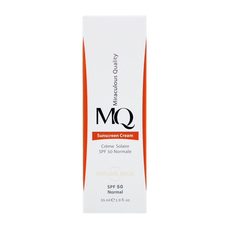 کرم ضد آفتاب رنگی ام کیو مدل NATURAL BEIGE----Normal حجم 55 میلی لیتر