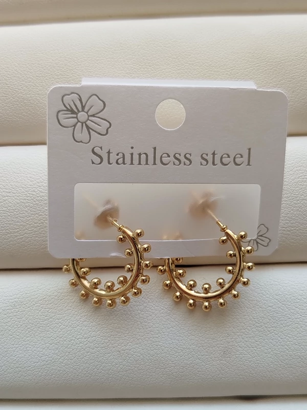 گوشواره میخی طرح طلا کد 75