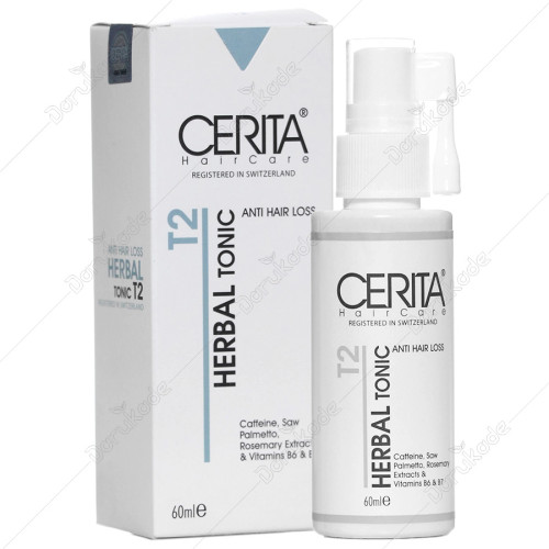 هیرتونیک گیاهی ضد ریزش و تقویت کننده مو تی 2 سریتا حجم 60 ml