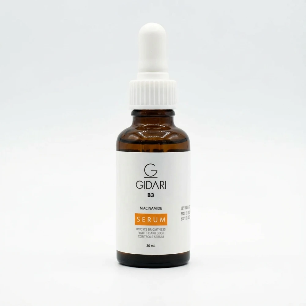 سرم پوست صورت مدل نیاسینامید (ویتامین B3) حجم 30ml جیداری
