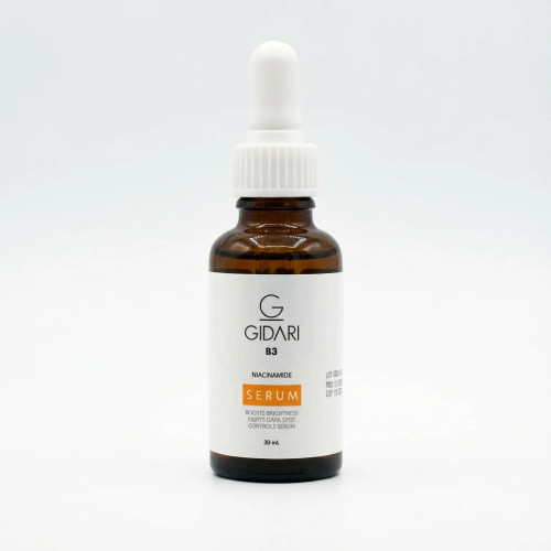 سرم پوست صورت مدل نیاسینامید (ویتامین B3) حجم 30ml جیداری