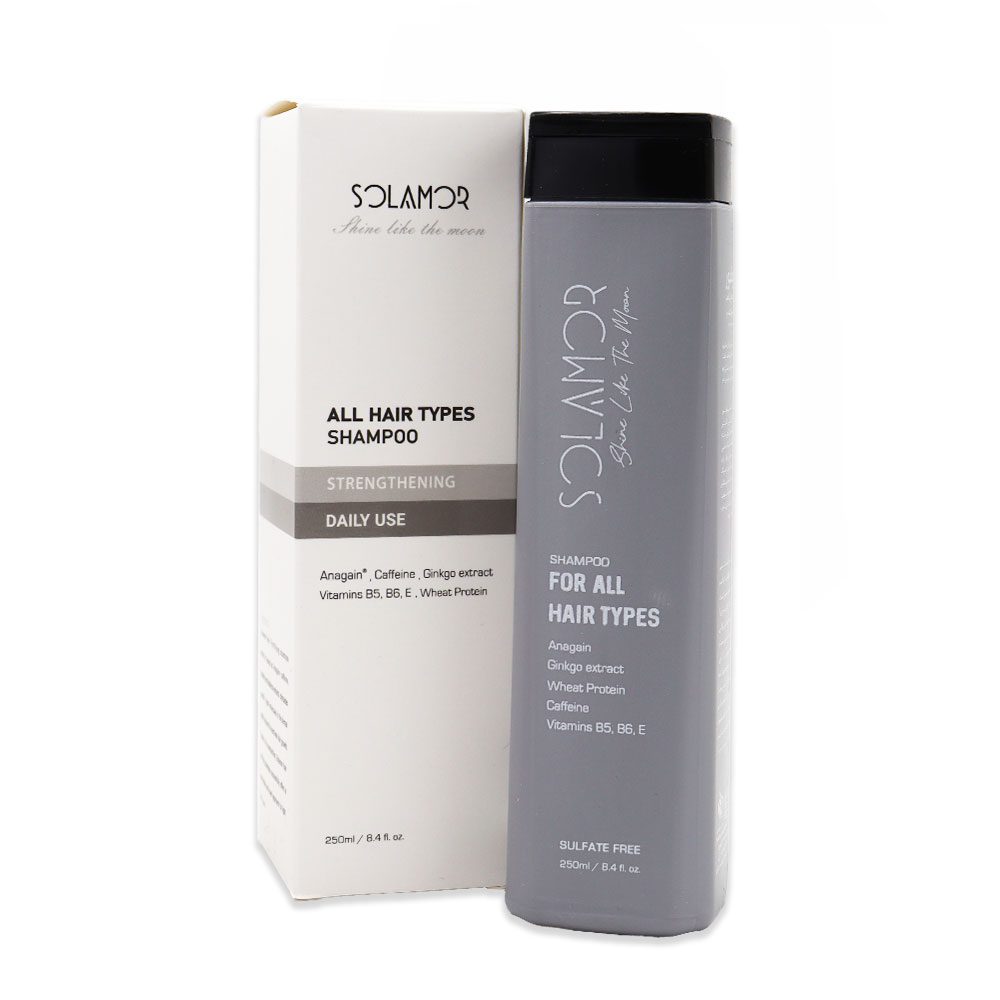 شامپو تقویت کننده انواع مو سولامور حجم 250ml