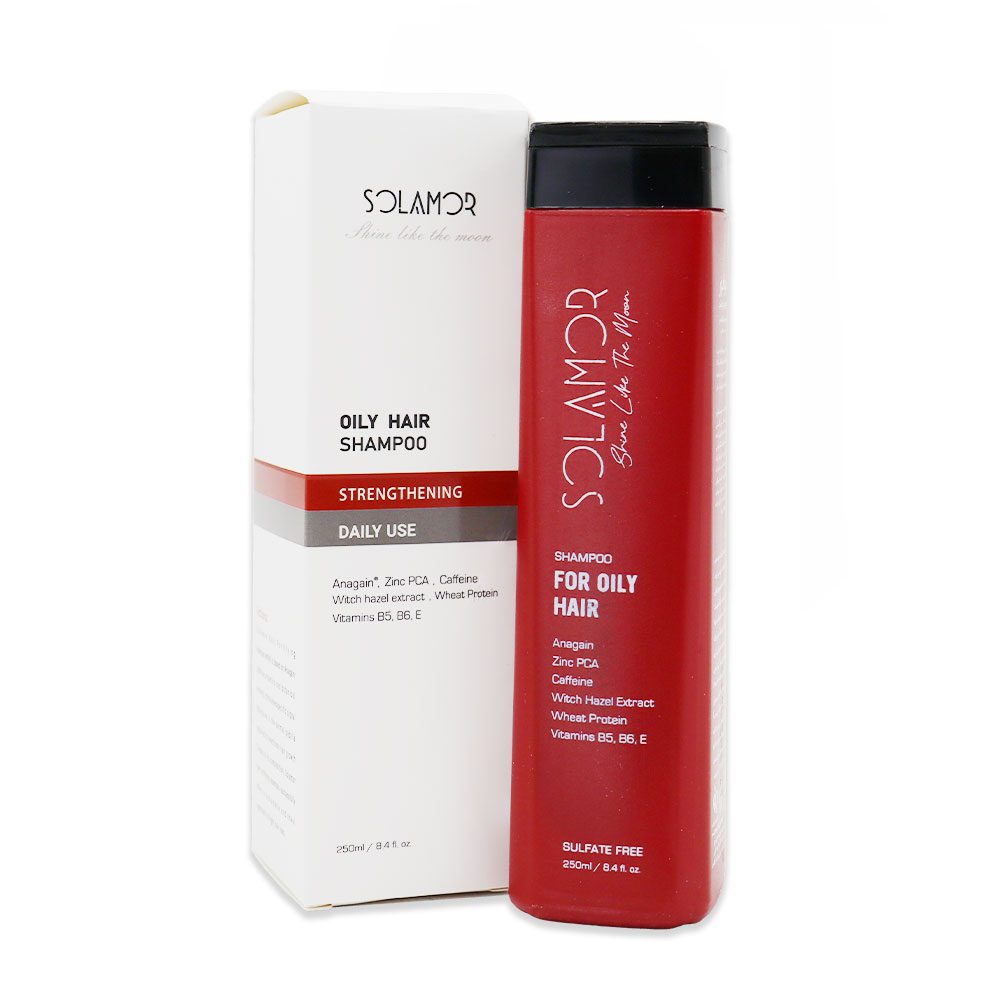 شامپو تقویت کننده موهای چرب سولامور حجم 250ml