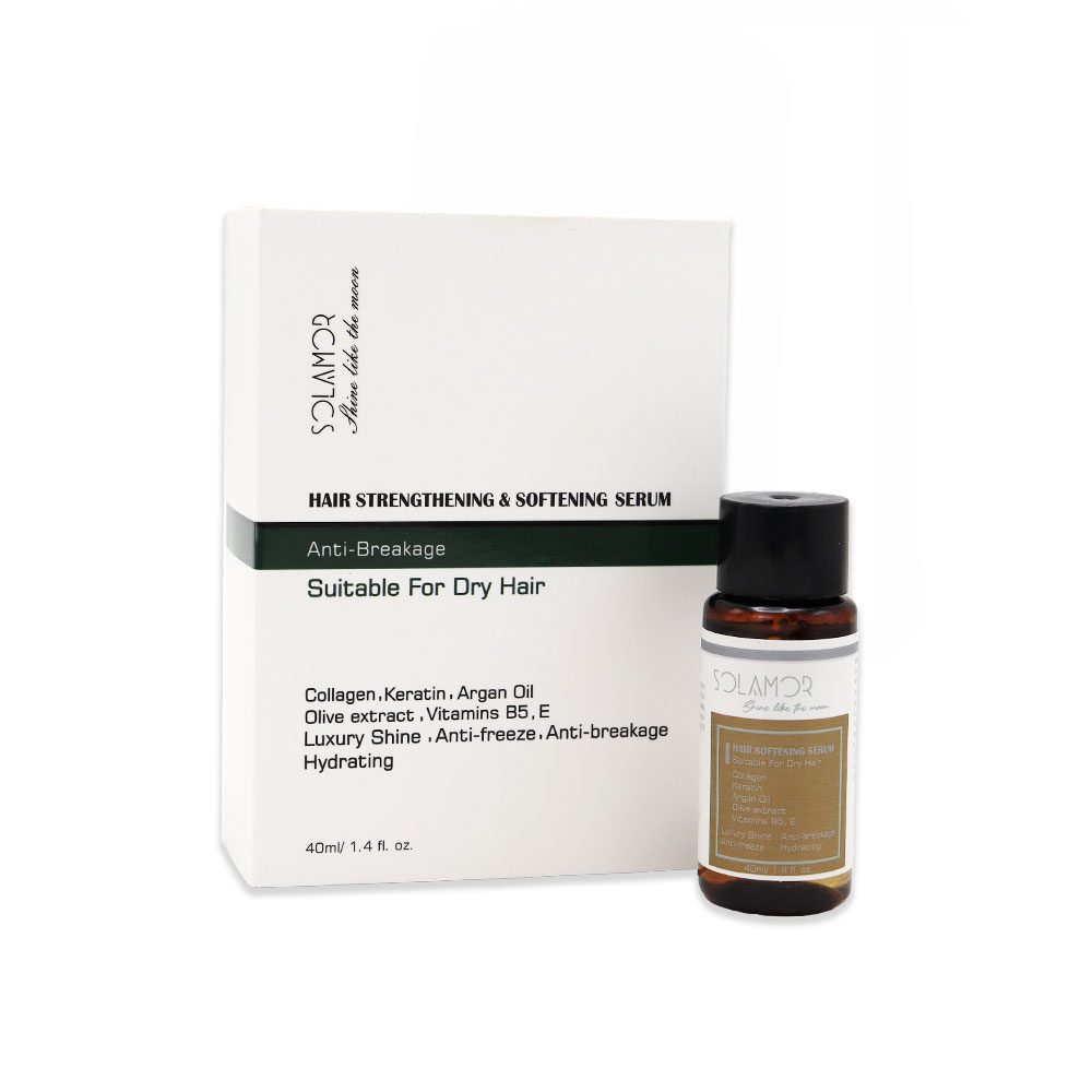 سرم تقویت کننده و نرم کننده موی خشک سولامور حجم 40ml