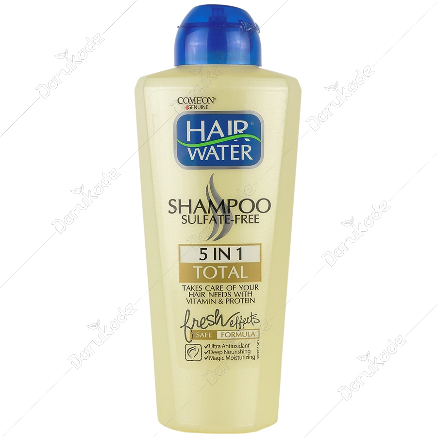 شامپو توتال 5 در 1 هیر واتر حجم 400ml
