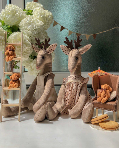 عروسک گوزن خانم و آقا🦌