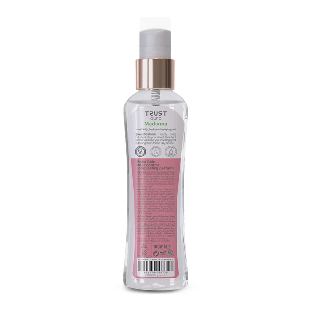 بادی میست زنانه TRUST aura مدل Madonna تراست حجم 100ml