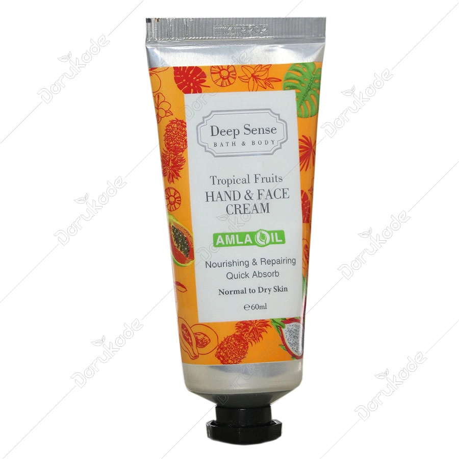 کرم مرطوب کننده دست و صورت تروپیکال 60ml دیپ سنس
