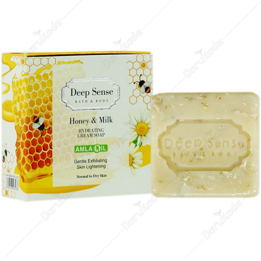 صابون کرمی آبرسان شیرعسل 75g دیپ سنس