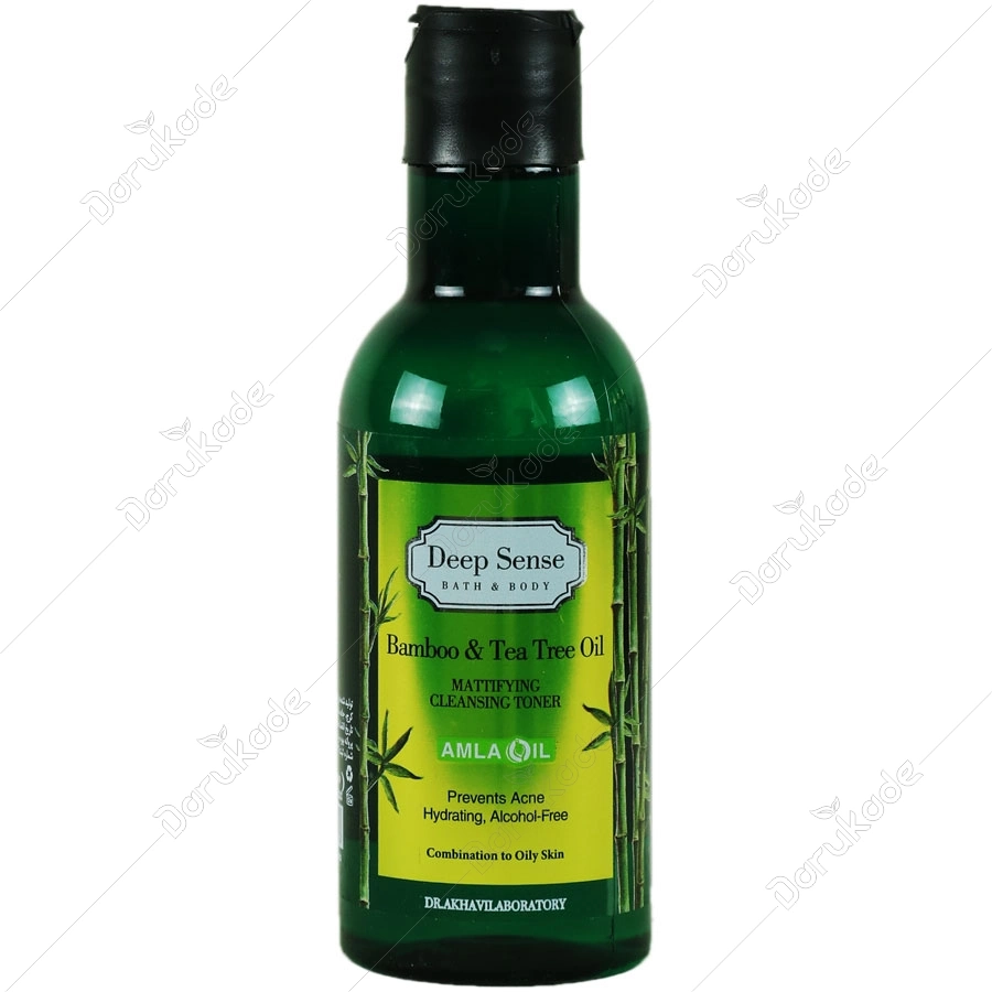 تونر پاک کننده و مرطوب کننده درخت چای و بامبو 160ml دیپ سنس