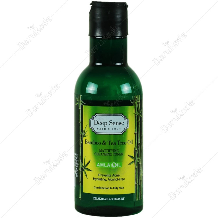 تونر پاک کننده و مرطوب کننده درخت چای و بامبو 160ml دیپ سنس