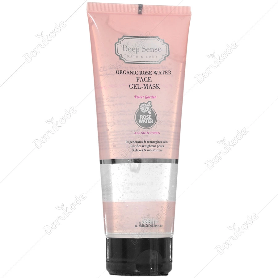 ژل ماسک مرطوب کننده گلاب 225ml دیپ سنس