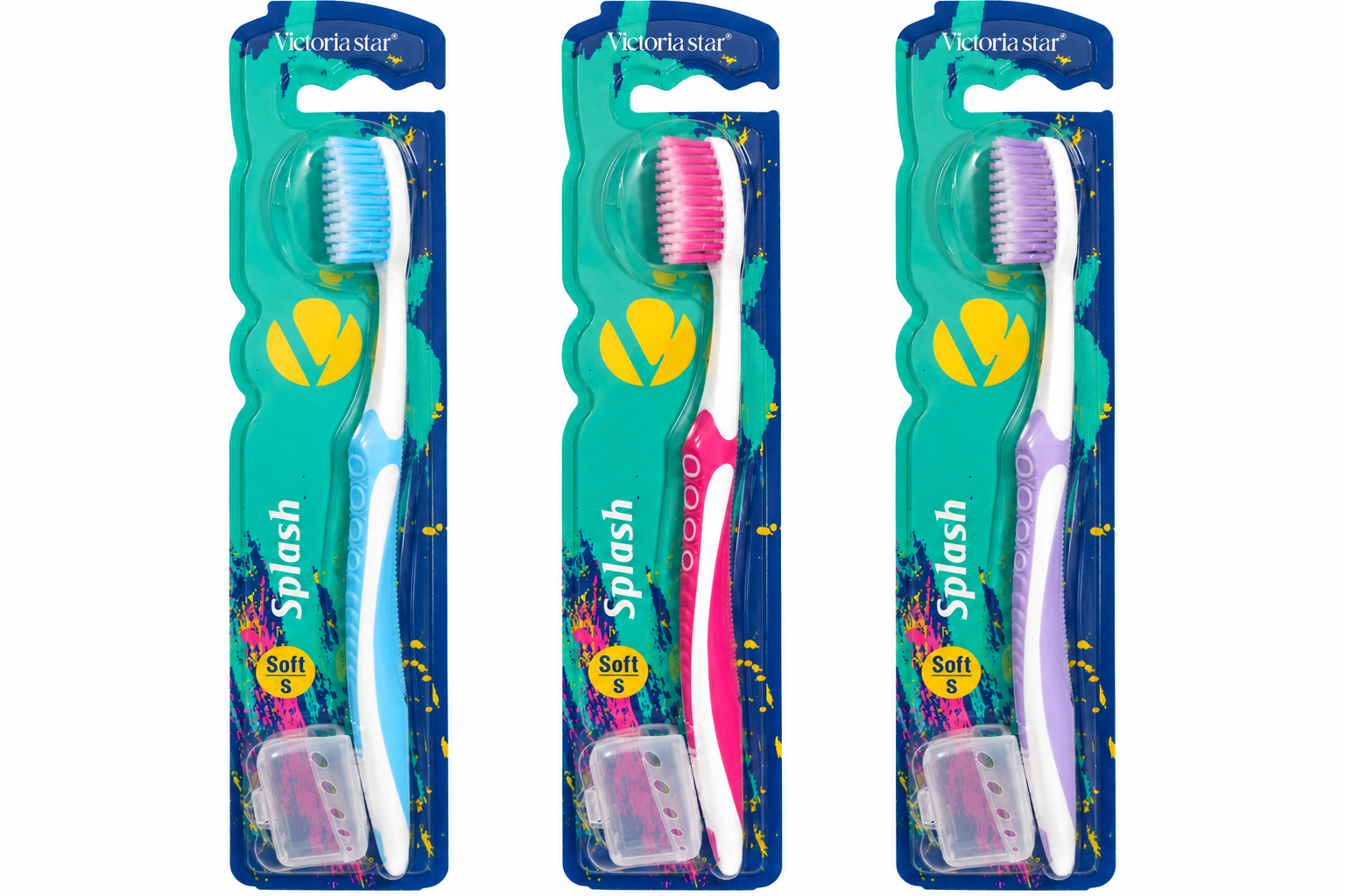 مسواک نرم ویکتوریا استار مدل Splash Soft