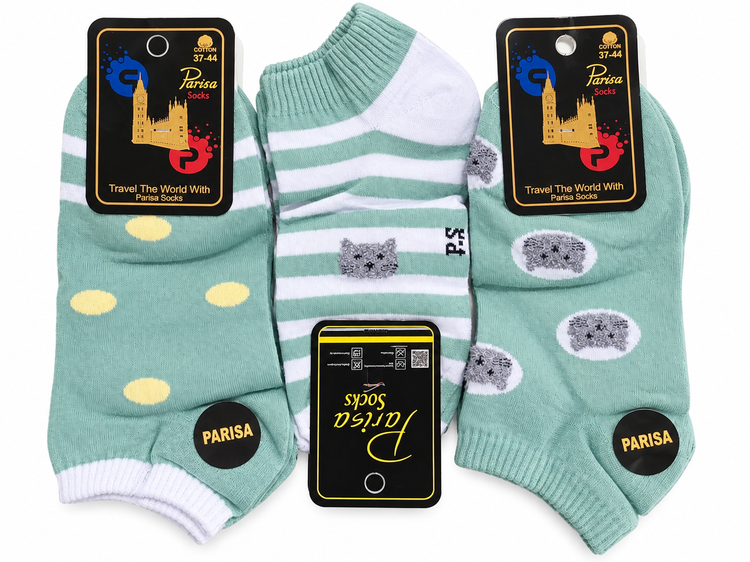 جوراب زنانه مچی پریسا Parisa Socks طرح فانتزی